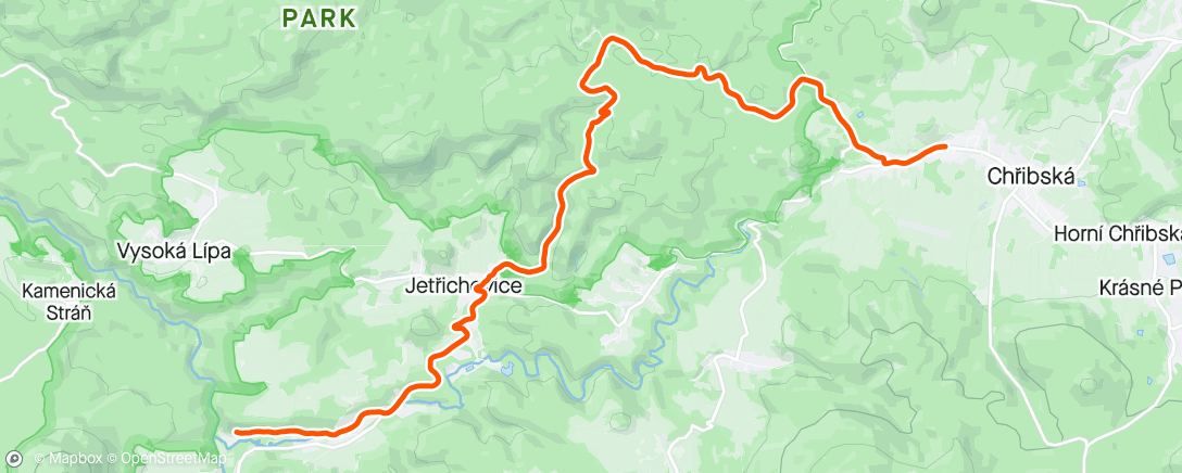 Mapa da atividade, Fahrt am Nachmittag