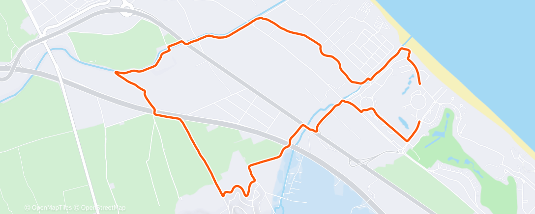 Map of the activity, Morning Run