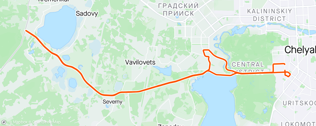 Map of the activity, Afternoon Ride, 20