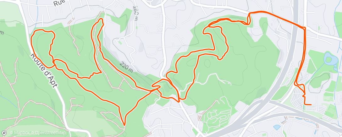 Map of the activity, Activité le midi