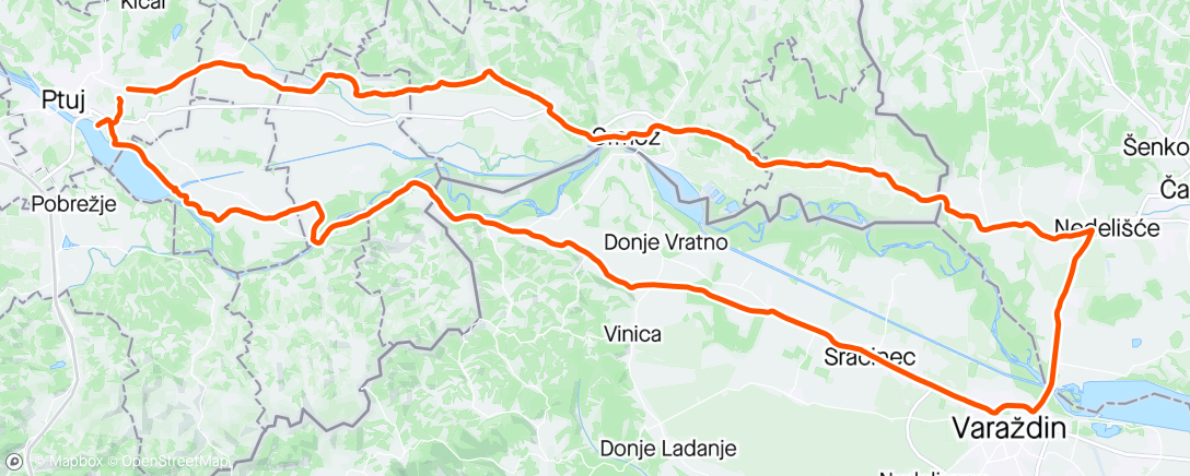 Map of the activity, Ormož, Nedelišče, Varaždin
