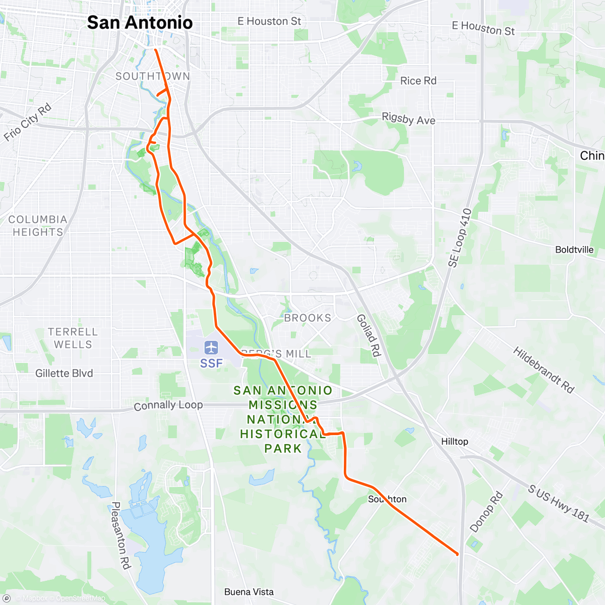 Map of the activity, Two-a-Day Tuesday