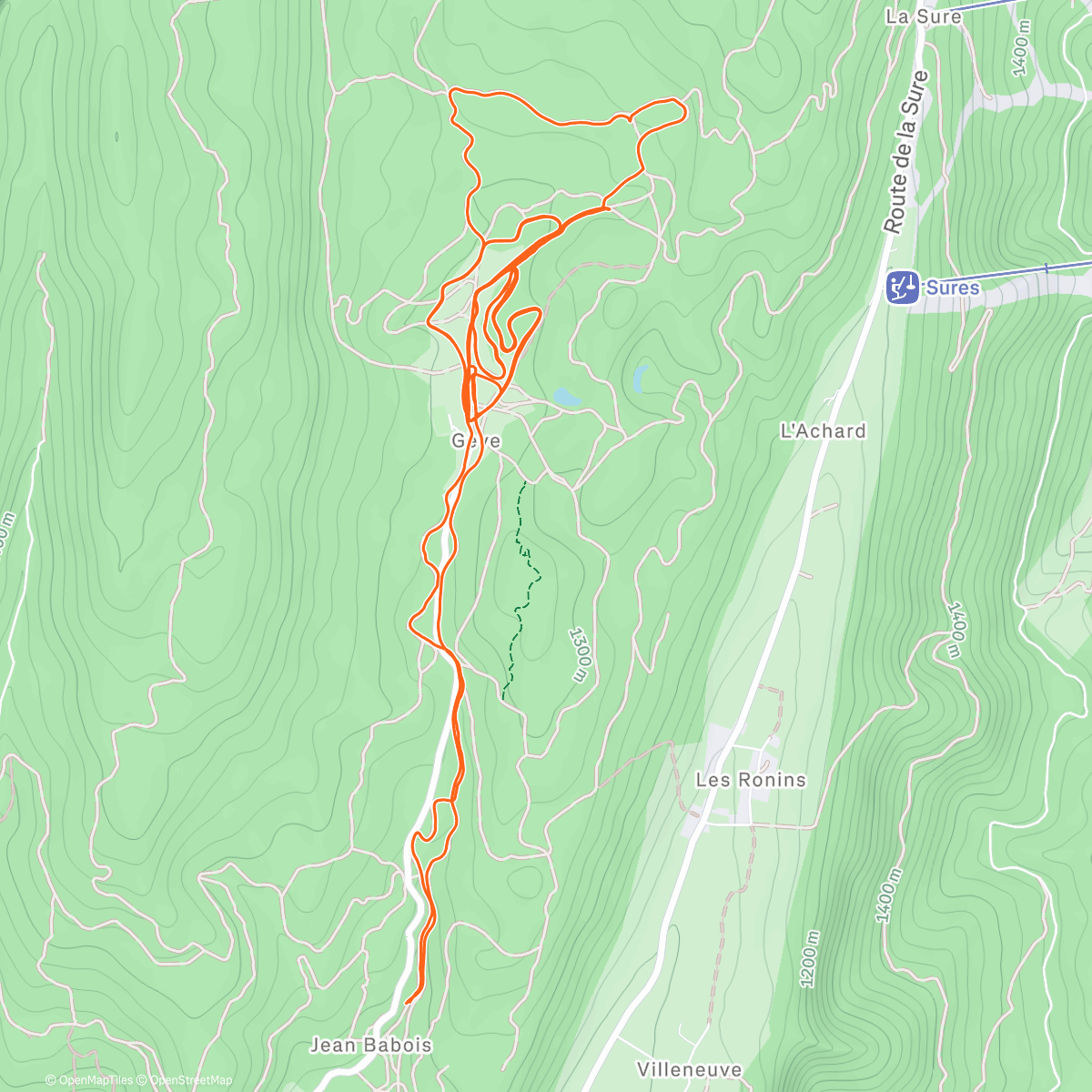 Map of the activity, Gève sur le petit plateau ☃️ (#4)