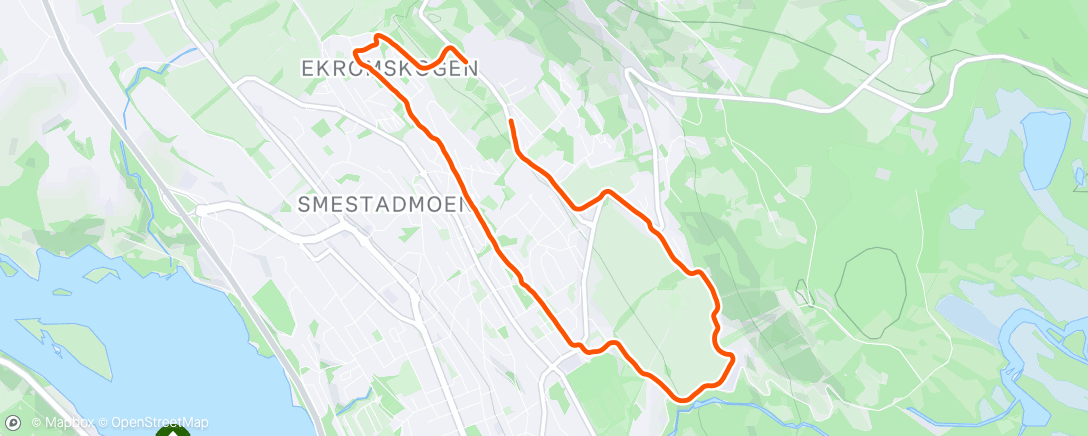 Map of the activity, Lunch Run