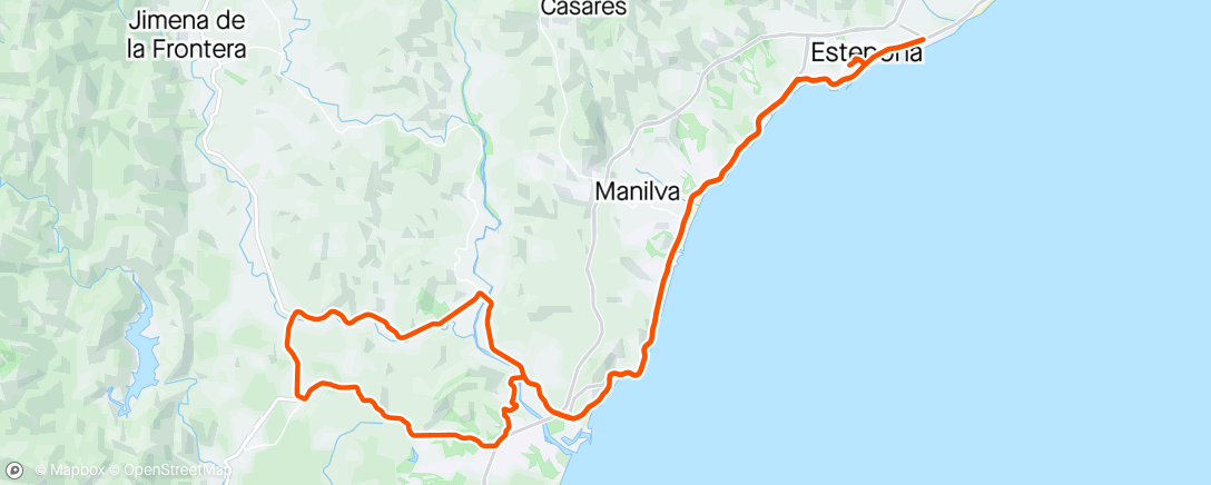 Map of the activity, RUTA: Guadiaro - La Alcaidesa - El Tesorillo - Alcazaba Beach