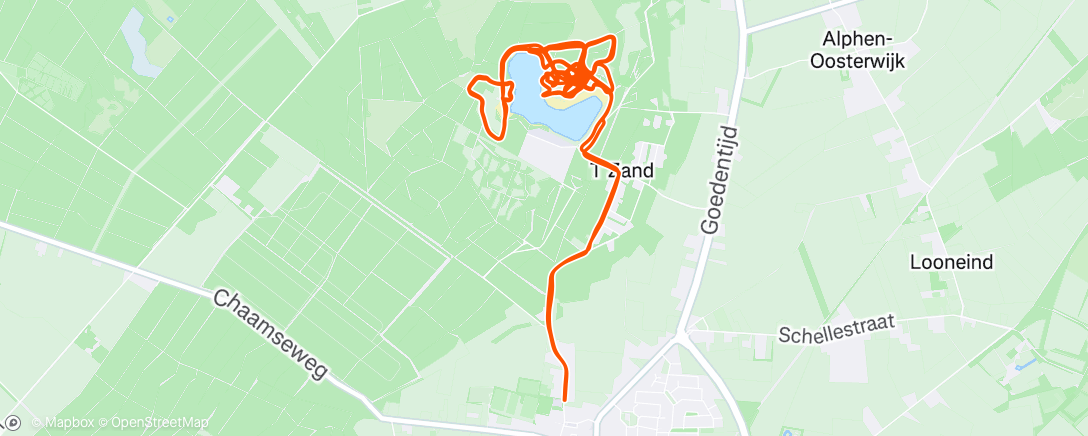 Map of the activity, Crosstraining Alphen 🏖️☀️