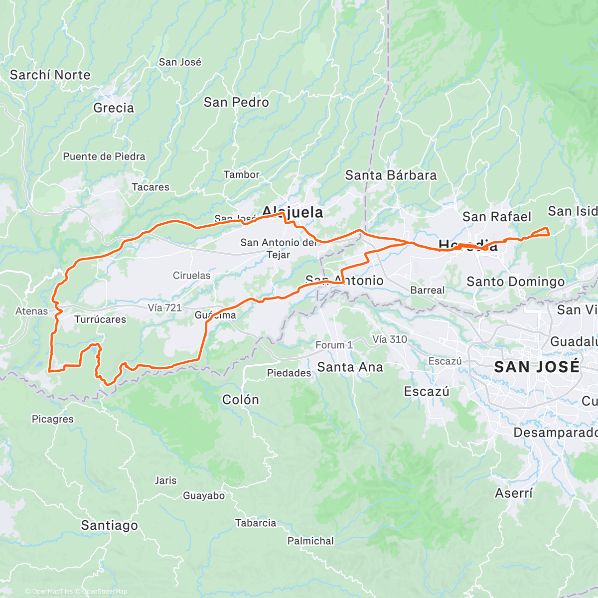 Map of the activity, Loop grvl