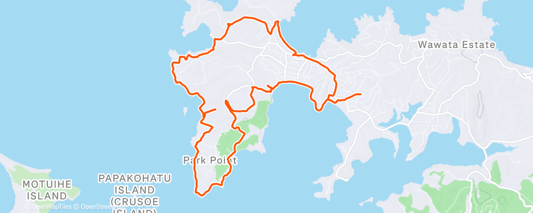 Map of the activity, Morning Trail Run