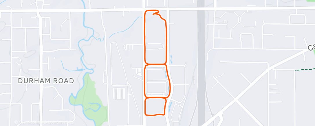 Map of the activity, Lunch Walk