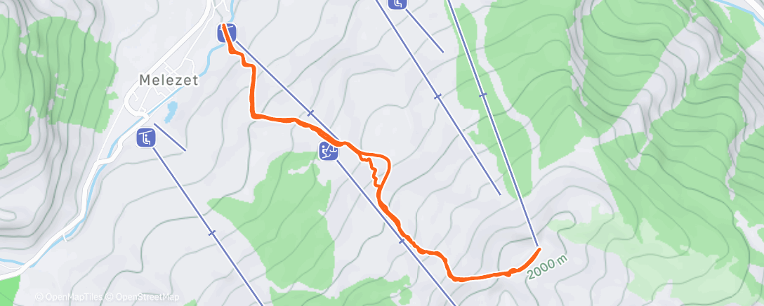 Map of the activity, Colomion by night