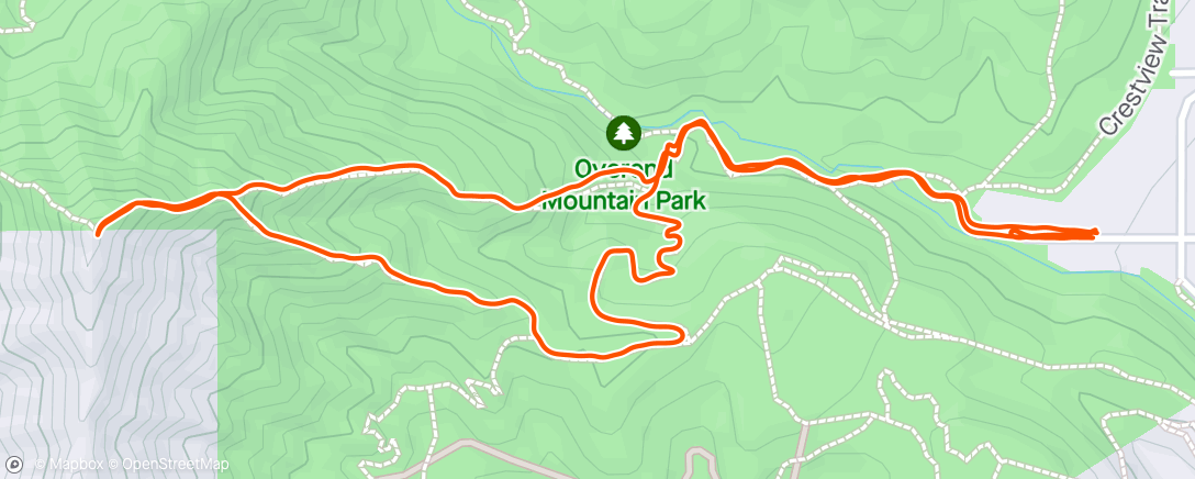 Map of the activity, Hogsback with Brian and Z Dawg