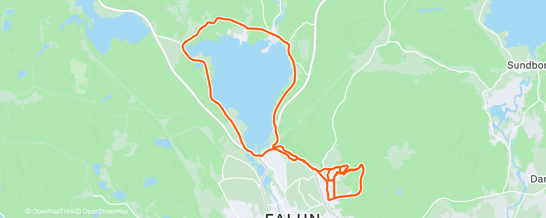Map of the activity, Afternoon Ride