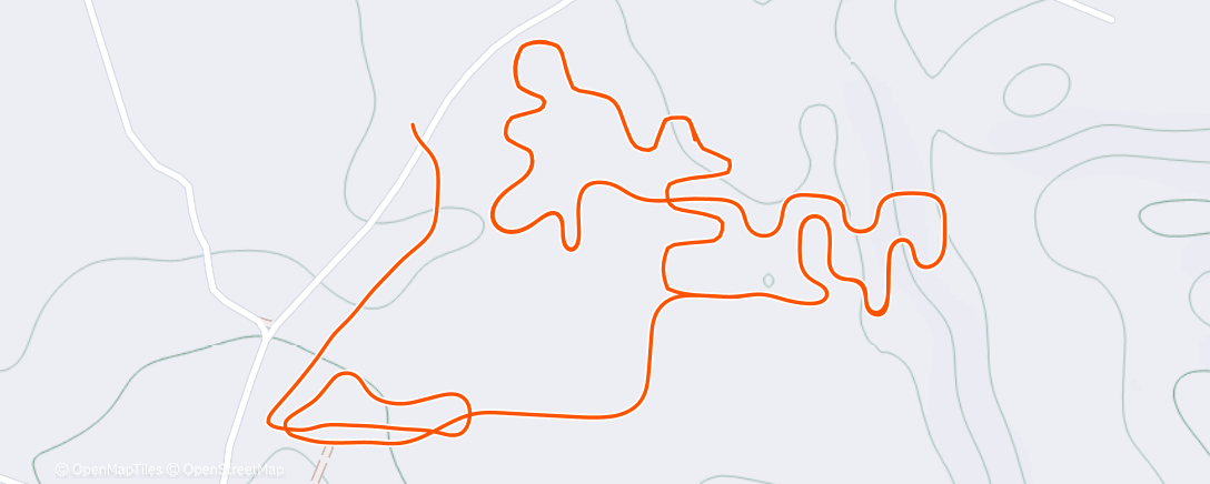 Map of the activity, Zwift