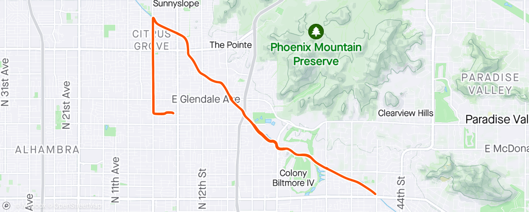 Map of the activity, Canal ride