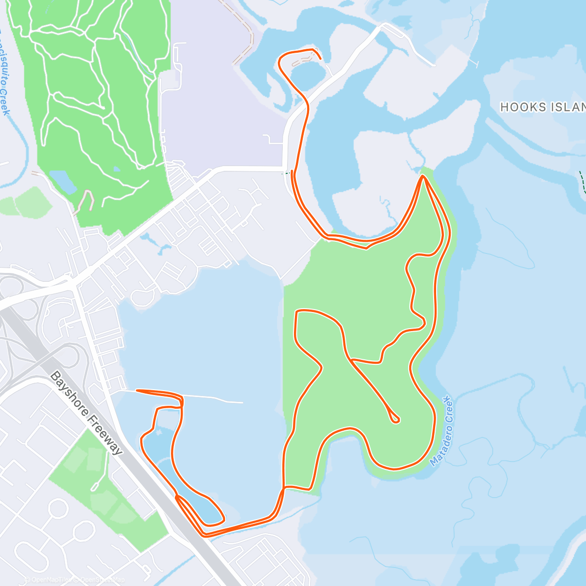 Map of the activity, Byxbee