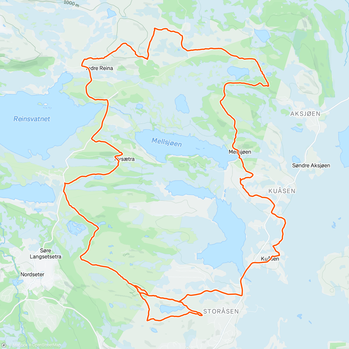 Map of the activity, Trille Tons of Rock ut av kroppen ☀️🤘