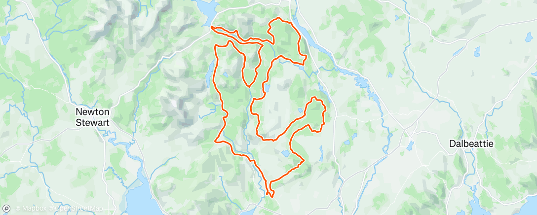 Map of the activity, Gralloch get round 2025