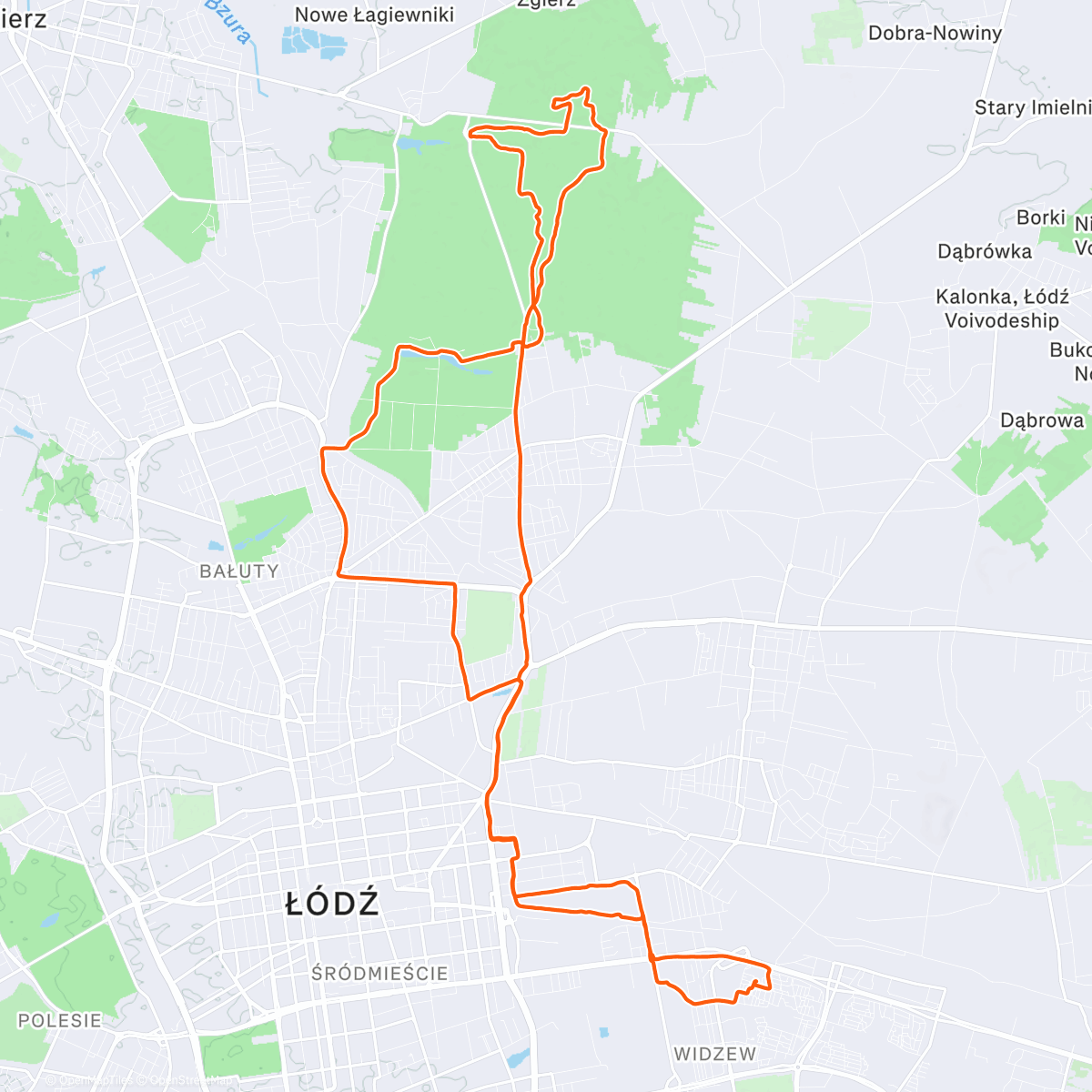 Map of the activity, 20251231 WR Ostatnia Jazda 2025