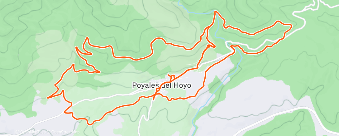 Map of the activity, MTB