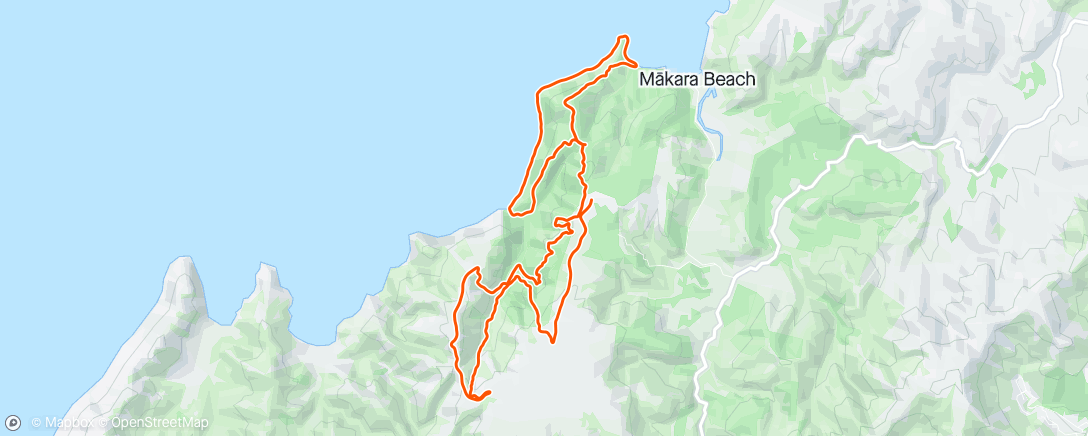 Map of the activity, Xterra West Winds