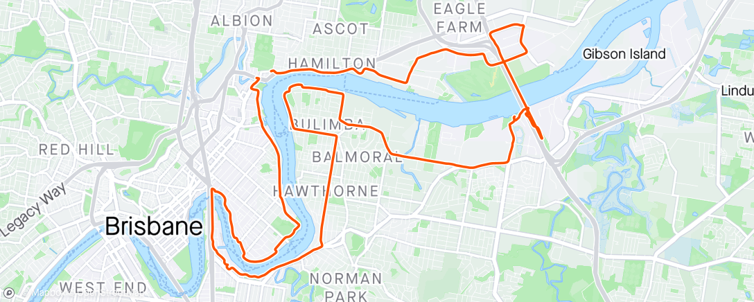 Map of the activity, Two Beer Ride