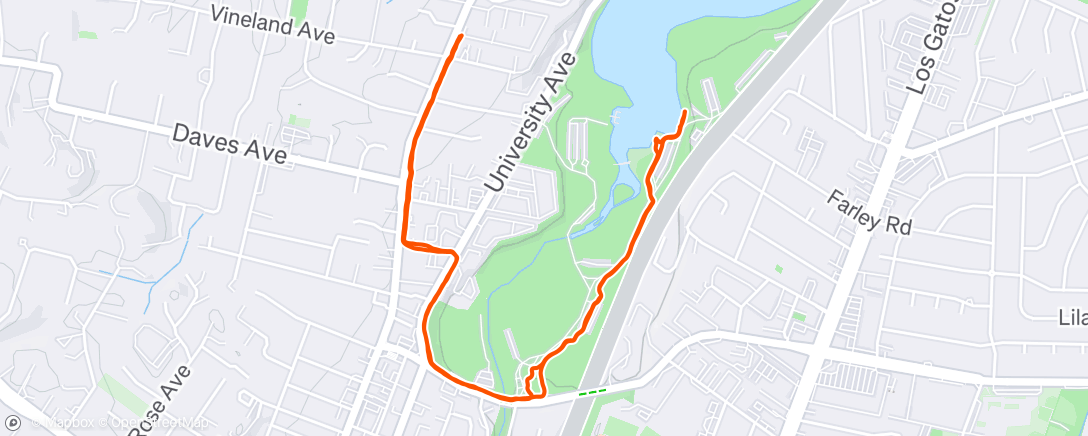 Map of the activity, Morning Walk