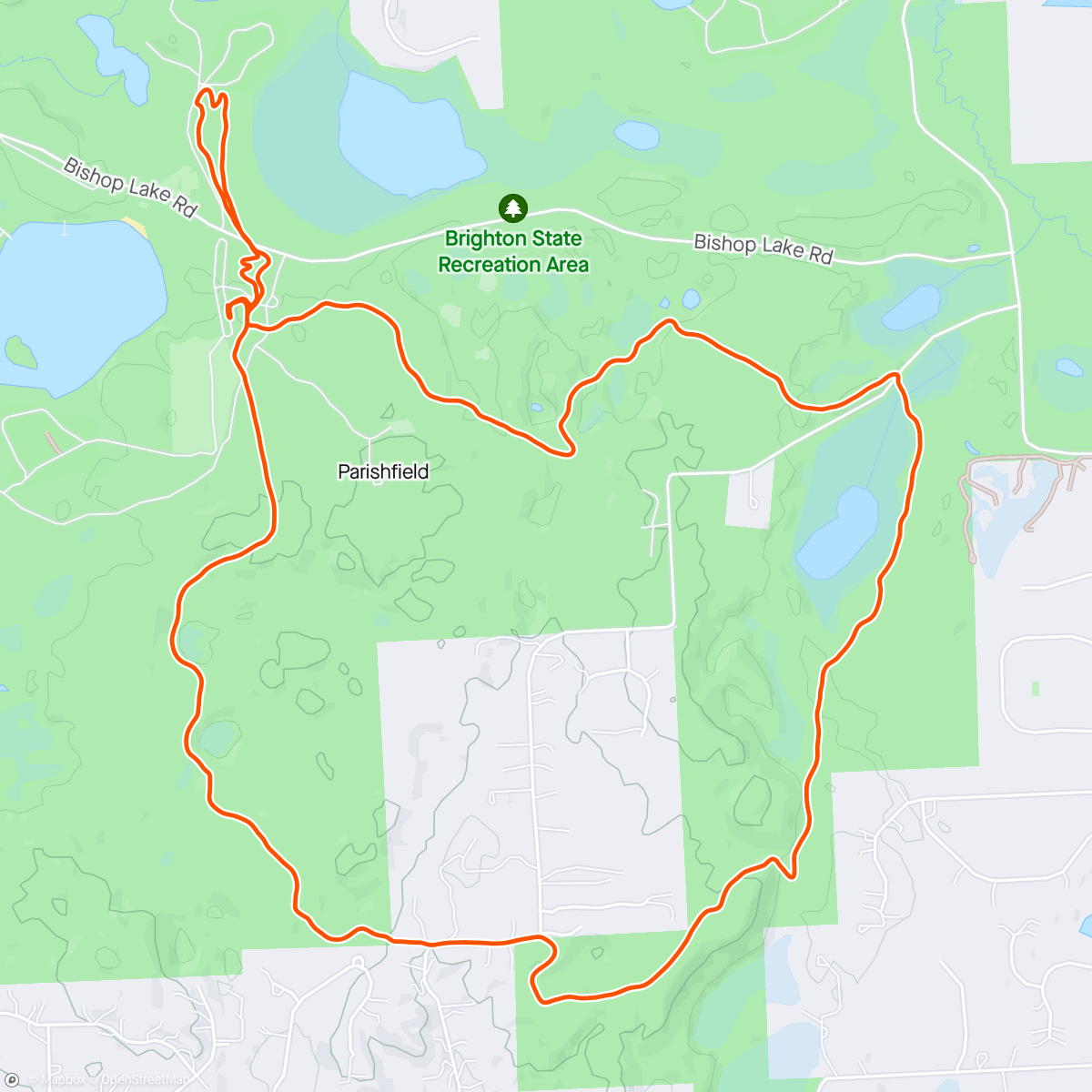 Map of the activity, Blue Loop