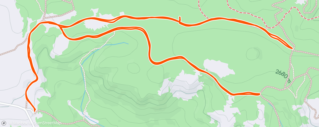 Map of the activity, Afternoon Walk
