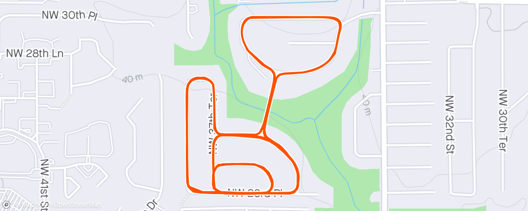 Map of the activity, Round and round the neighborhood