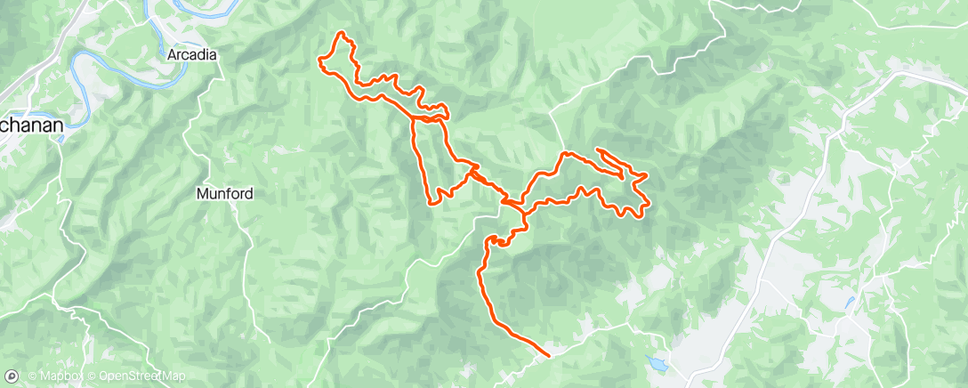 Map of the activity, Promise Land 50k