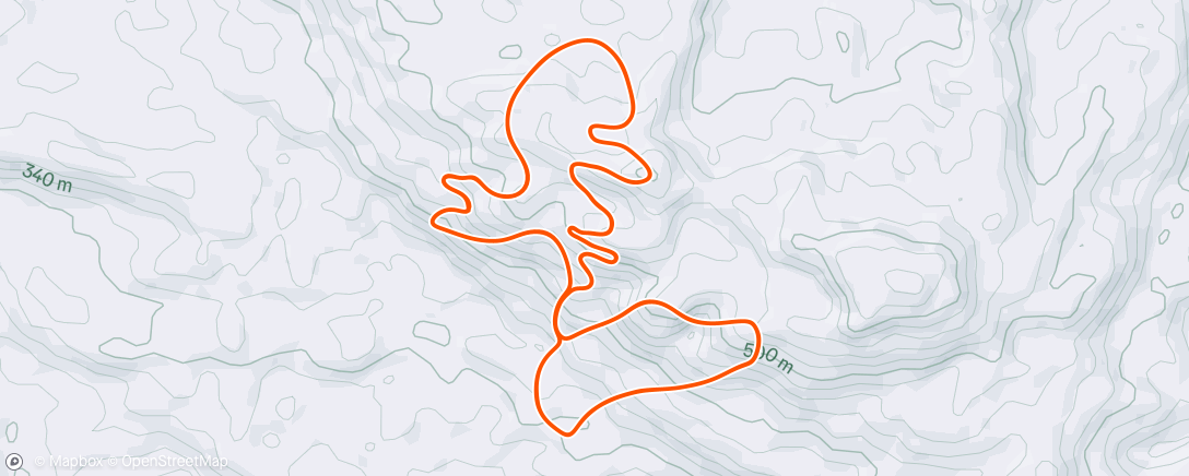 Peta aktivitas, TrainingPeaks Virtual - Switchback Hill Climb Lap
