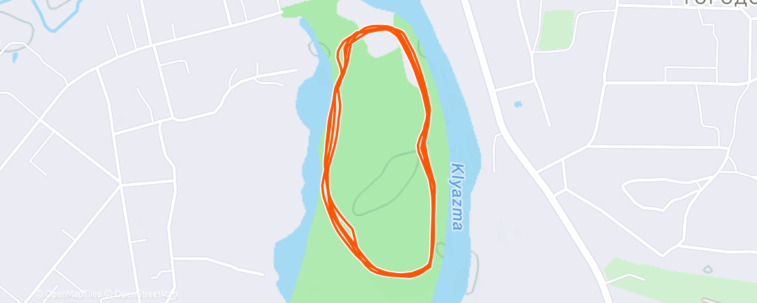 Map of the activity, 5 Вëрст