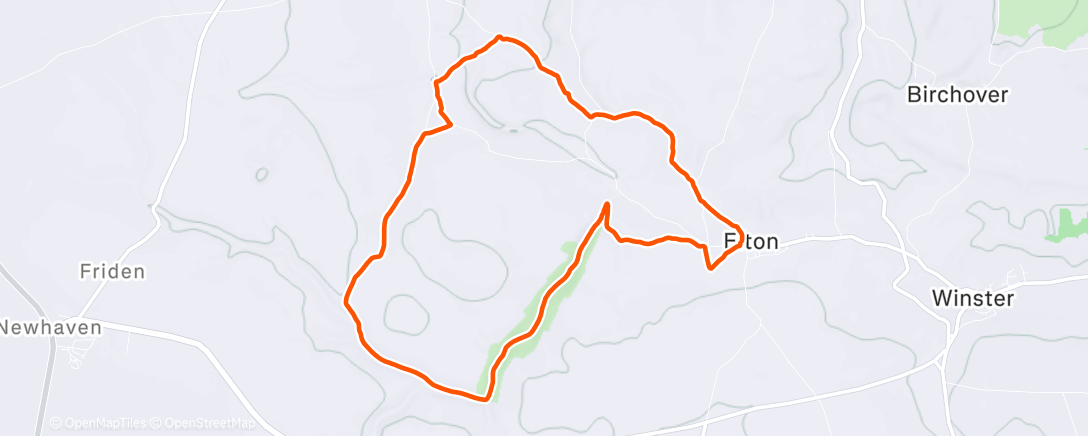 Map of the activity, Morning Trail Run