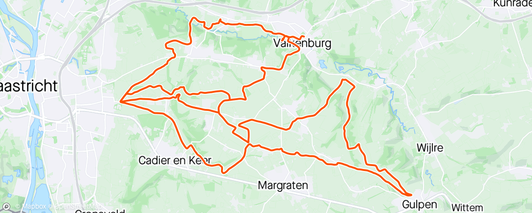 Mappa dell'attività Recon UCI gravel serie Valkenburg