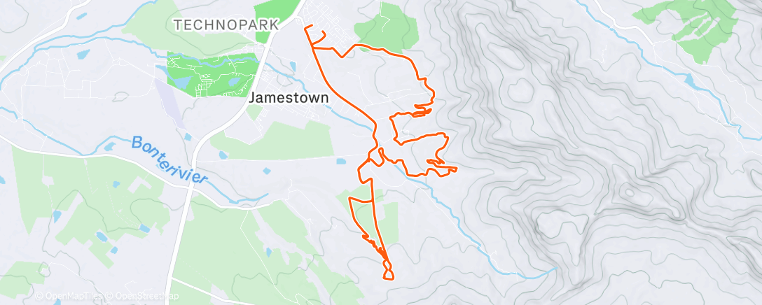 Map of the activity, Stellenzicht by Sunrise 🌅