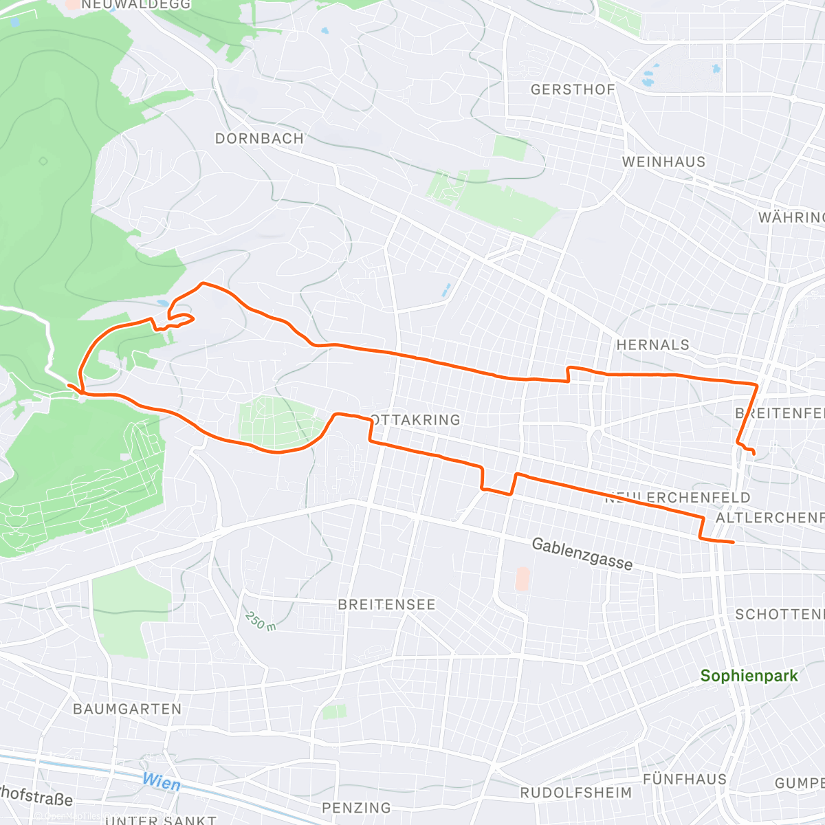 Map of the activity, Венский холм попытка номер 2