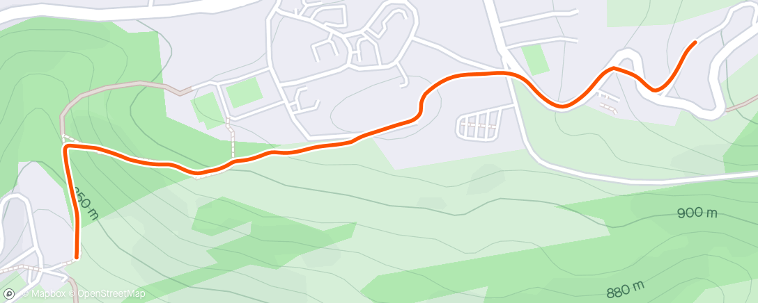 Map of the activity, Marche de recup sur D+ après course