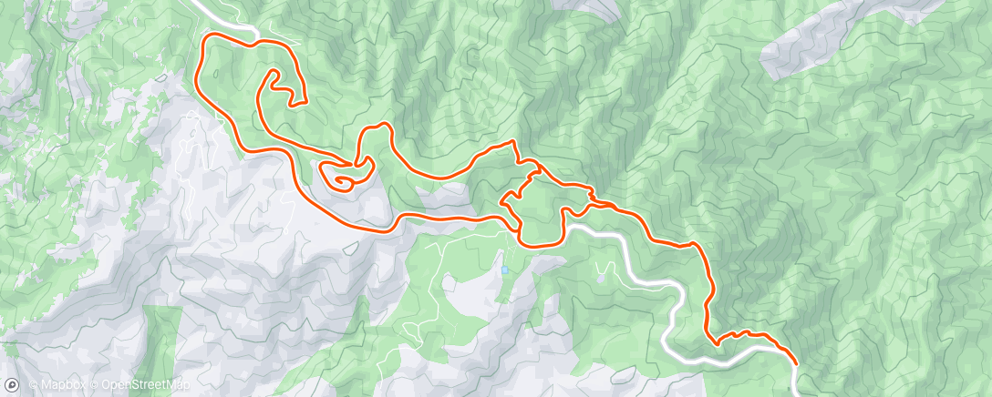 Map of the activity, Lazy morning run