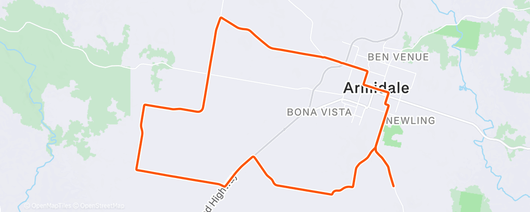 Карта физической активности (Morning Ride)