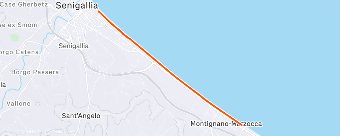 Map of the activity, Morning Run