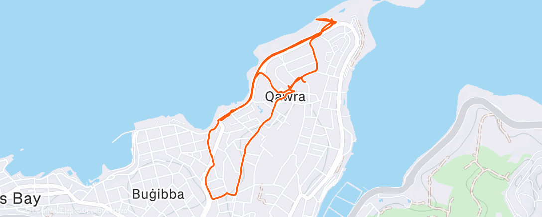 Map of the activity, Lunch Walk