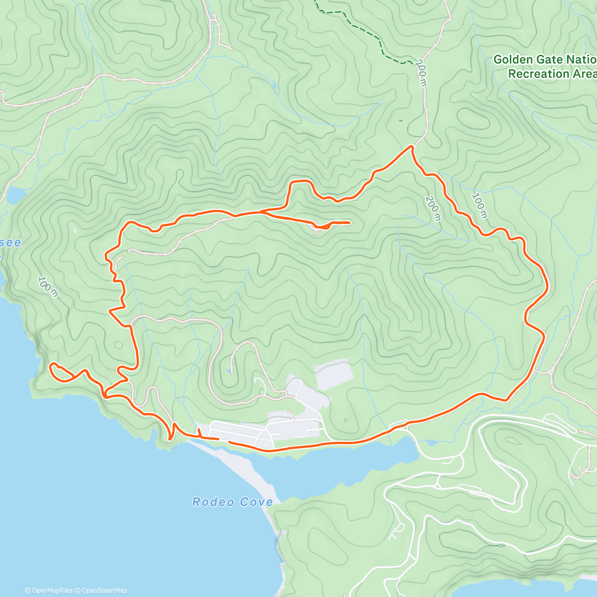 Map of the activity, Convincing Sara’s dogs to become hikers