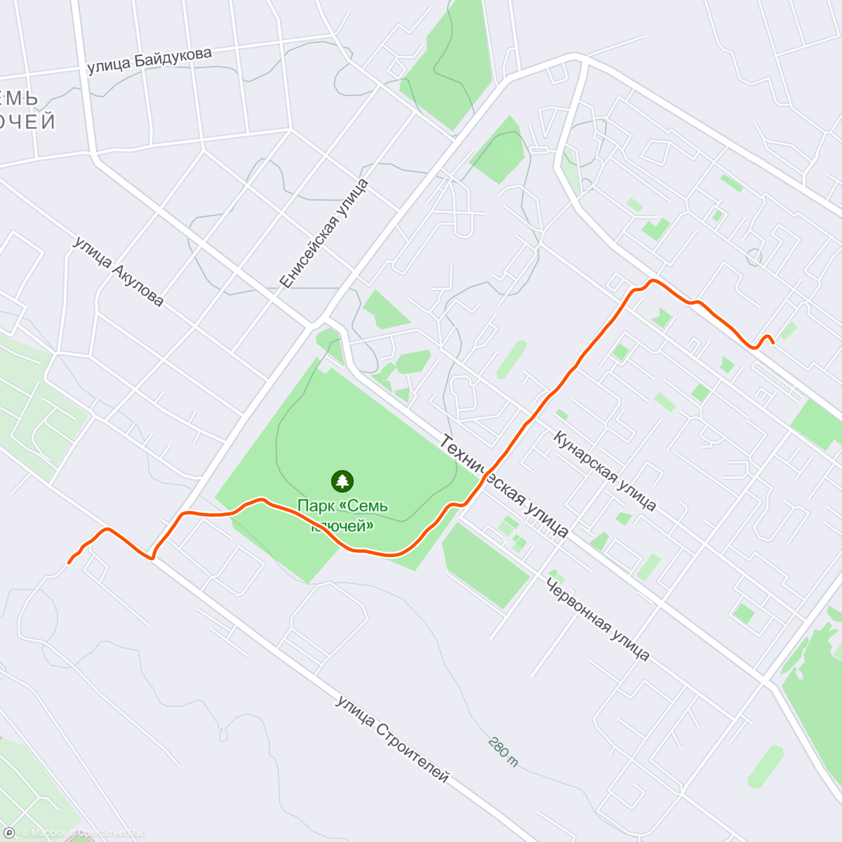 Map of the activity, To home.