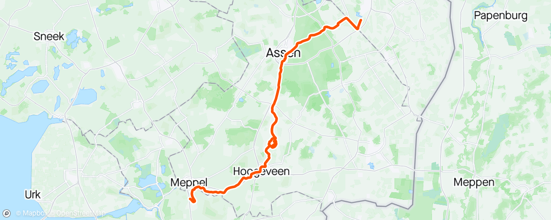 Map of the activity, Van Staphorst naar huis met Quinten