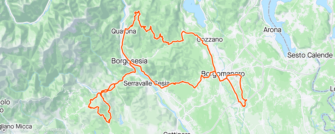 Map of the activity, Giro con Tamara e gruppo edilmora