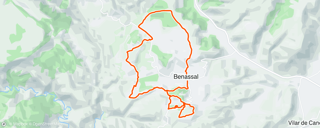 Map of the activity, BTT meleta amb Benet