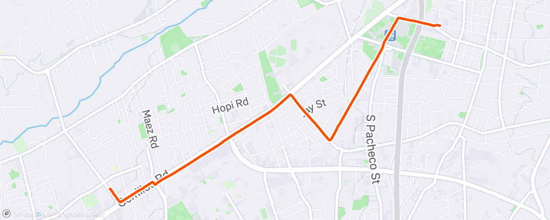 Map of the activity, Morning Ride