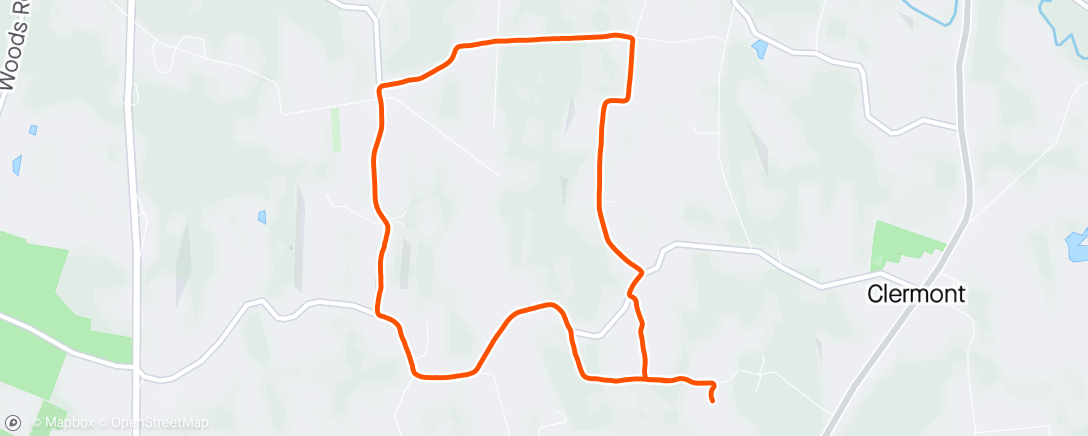 Map of the activity, Morning Run