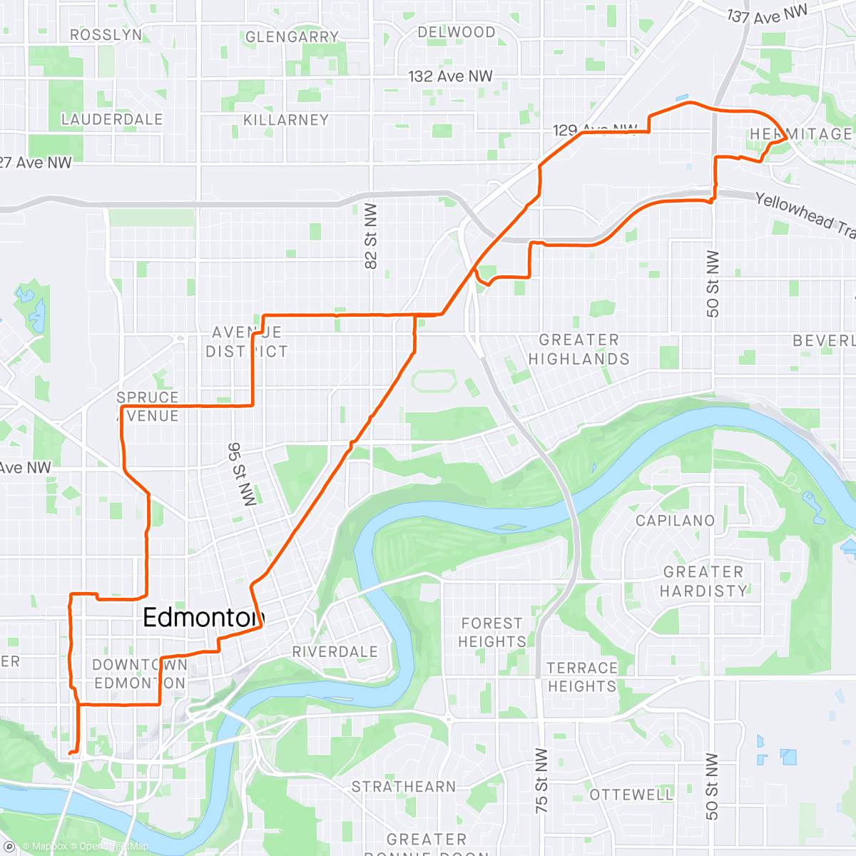 Map of the activity, Edmonton Park 170: Homesteader