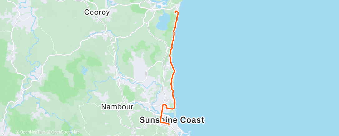 Map of the activity, Morning Ride